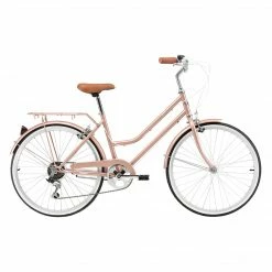 Pedal Uptown Kid’s 24” Cruiser Bike Rose Gold Bikes