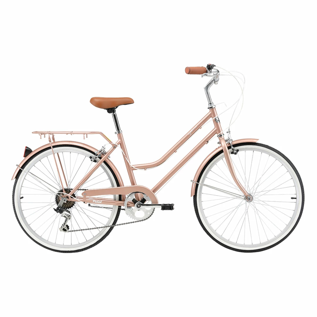 Pedal Uptown Kid’s 24” Cruiser Bike Rose Gold Bikes 1 Pedal Uptown Kid’s 24” Cruiser Bike Rose Gold Bikes