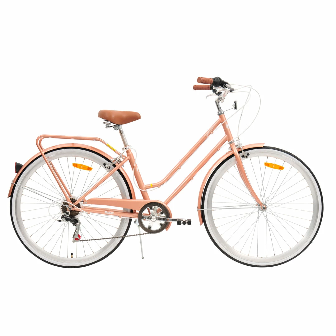 Pedal Uptown Cruiser Bike Classic Rose Gold Bikes 1 Pedal Uptown Cruiser Bike Classic Rose Gold Bikes