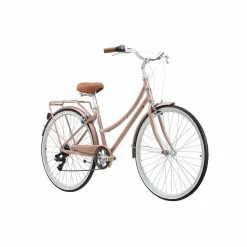 Pedal Uptown DLX 7-Speed Cruiser Bike Rose Gold