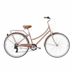 Pedal Uptown DLX 7-Speed Cruiser Bike Rose Gold