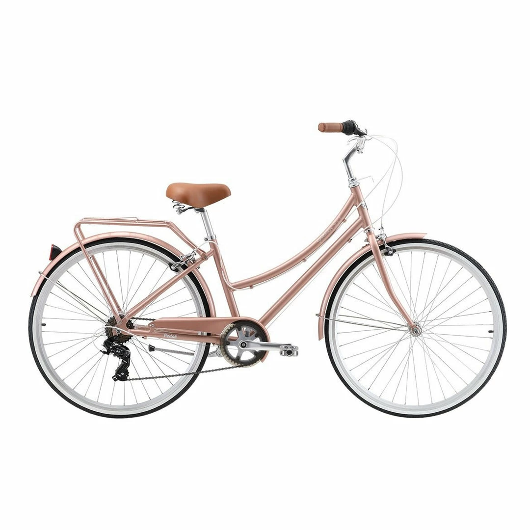 Pedal Uptown DLX 7-Speed Cruiser Bike Rose Gold 1 Pedal Uptown DLX 7-Speed Cruiser Bike Rose Gold