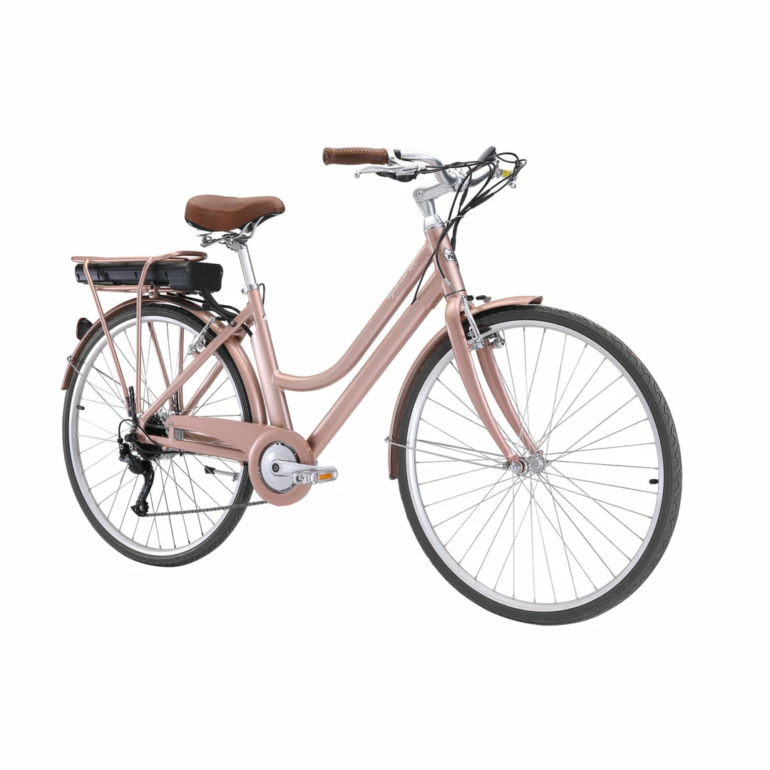 Pedal Uptown ELC Electric Cruiser Bike 374Wh Battery Rose Gold 2 Pedal Uptown ELC Electric Cruiser Bike 374Wh Battery Rose Gold