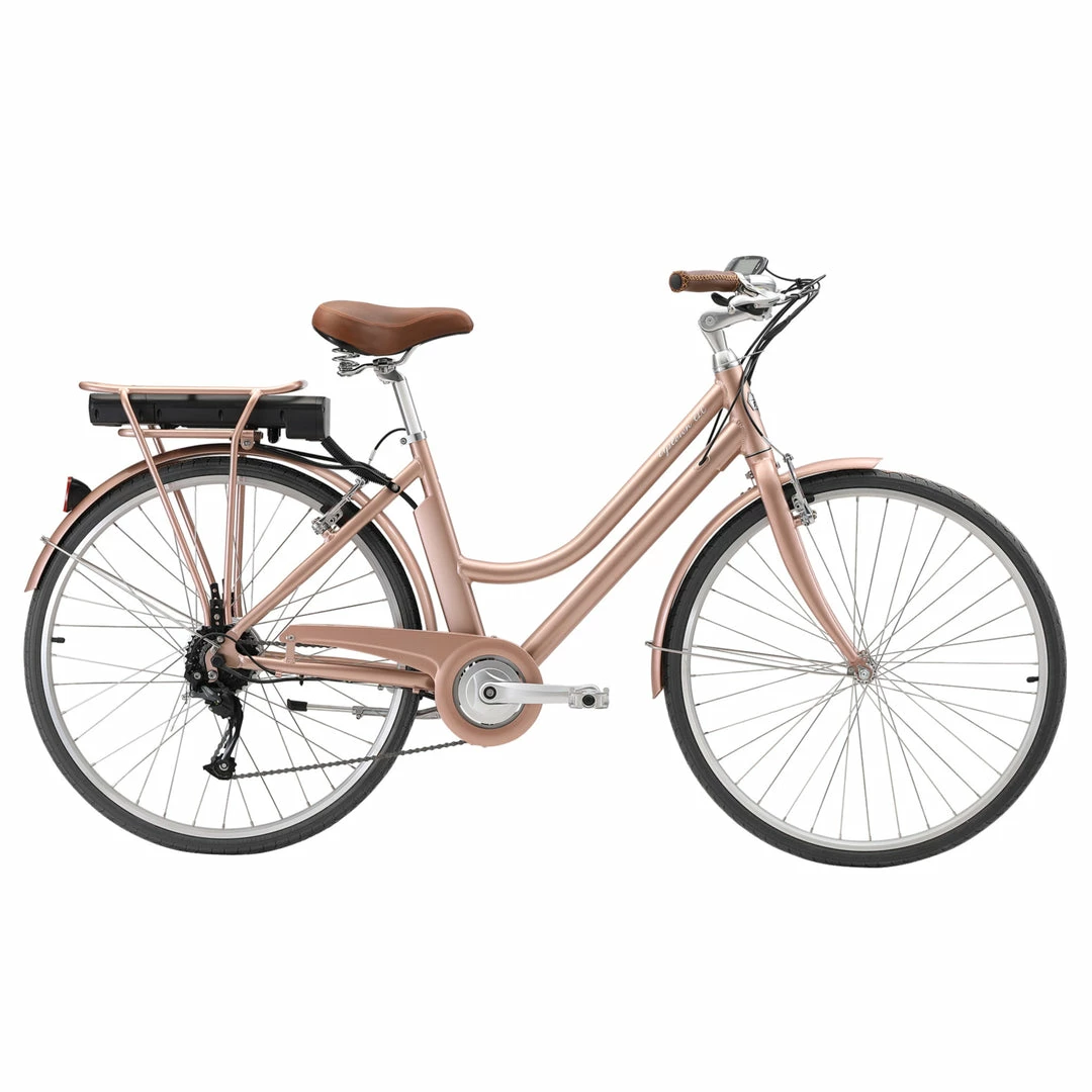 Pedal Uptown ELC Electric Cruiser Bike 374Wh Battery Rose Gold 1 Pedal Uptown ELC Electric Cruiser Bike 374Wh Battery Rose Gold