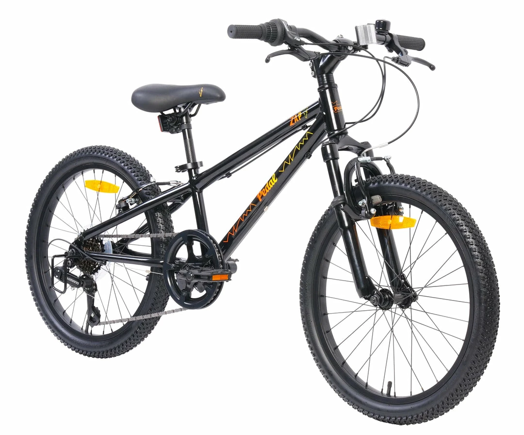 Bikes Pedal Zap 20” Kids Bike Black/Yellow 1 Bikes Pedal Zap 20” Kids Bike Black/Yellow