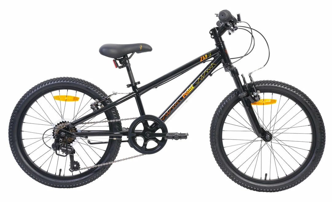 Bikes Pedal Zap 20” Kids Bike Black/Yellow 2 Bikes Pedal Zap 20” Kids Bike Black/Yellow