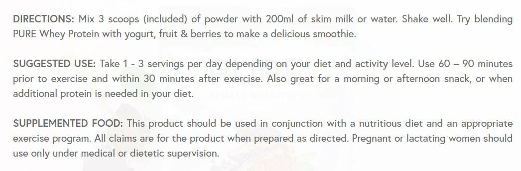 Accessories Pure Whey Protein Pouch Chocolate 500g 3 Accessories Pure Whey Protein Pouch Chocolate 500g