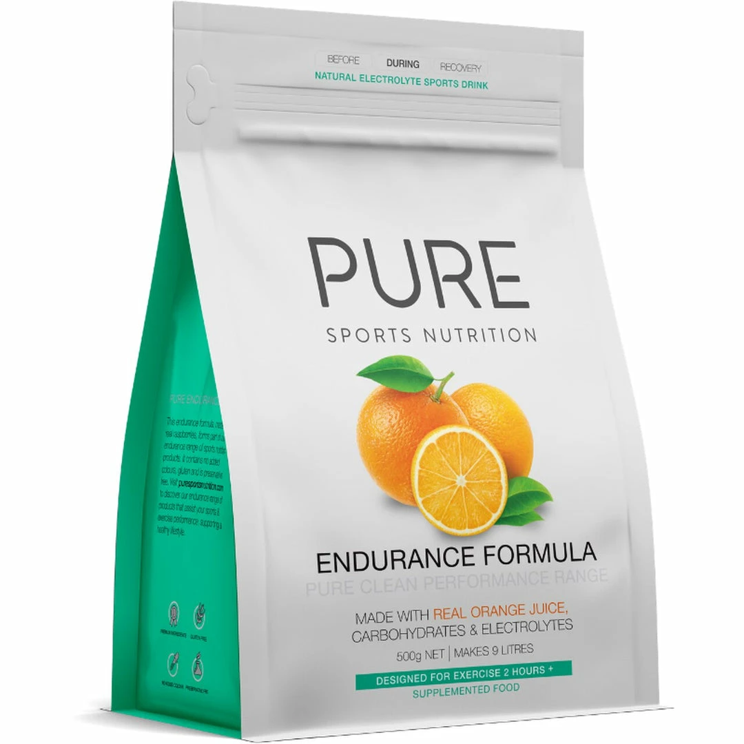 Pure Endurance Formula 500g Pouch Orange 1 Pure Endurance Formula 500g Pouch Orange
