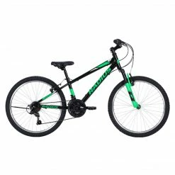 Radius Axis AL 24" Kids Mountain Bike Black/Green/Chrome Bikes