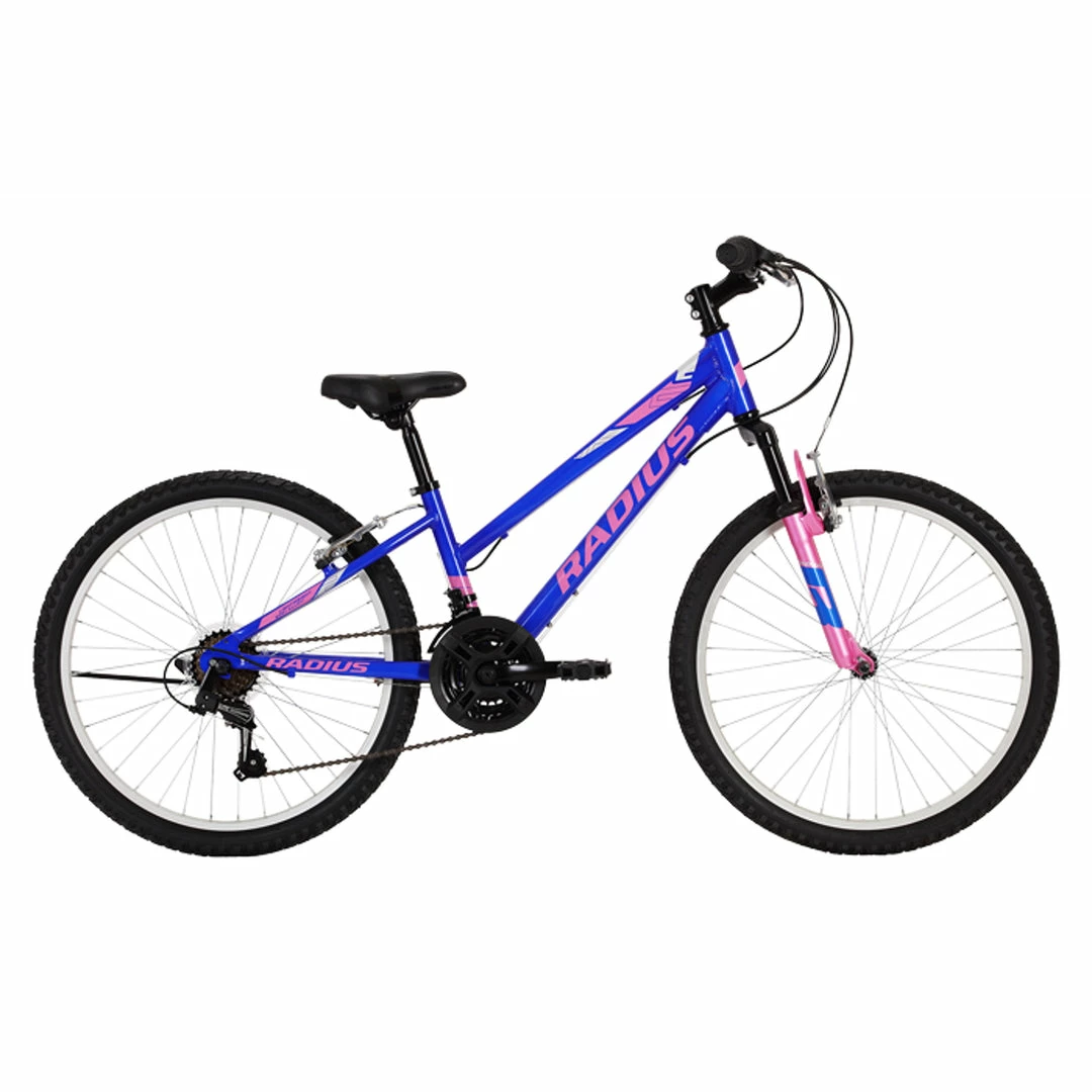 Radius Crystal AL 24" Kids Mountain Bike Dark Blue/Pink Bikes 1 Radius Crystal AL 24" Kids Mountain Bike Dark Blue/Pink Bikes