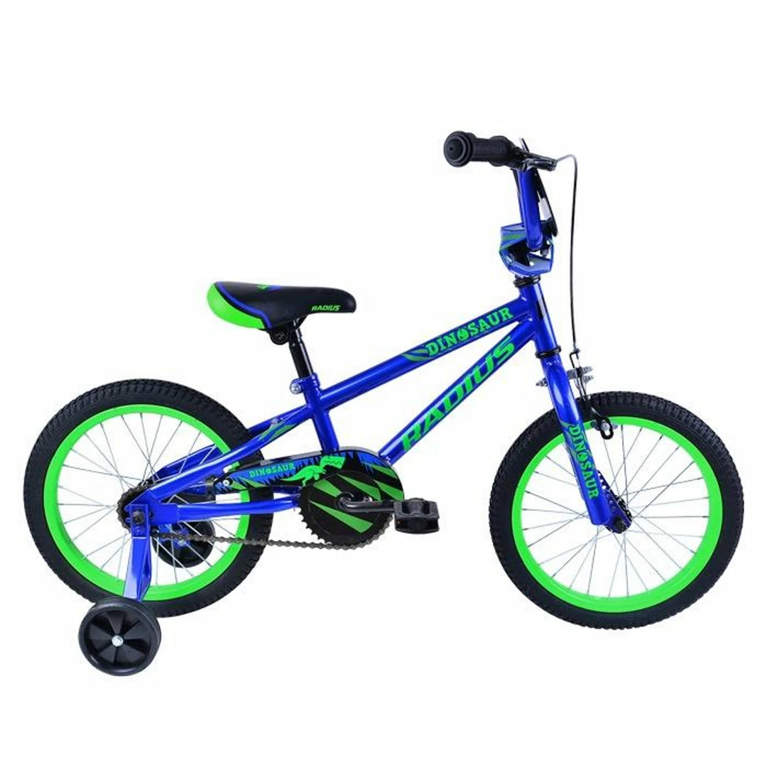 Radius Dinosaur 16" Kids Bike Gloss Navy Blue/Neon Green Bikes 1 Radius Dinosaur 16" Kids Bike Gloss Navy Blue/Neon Green Bikes