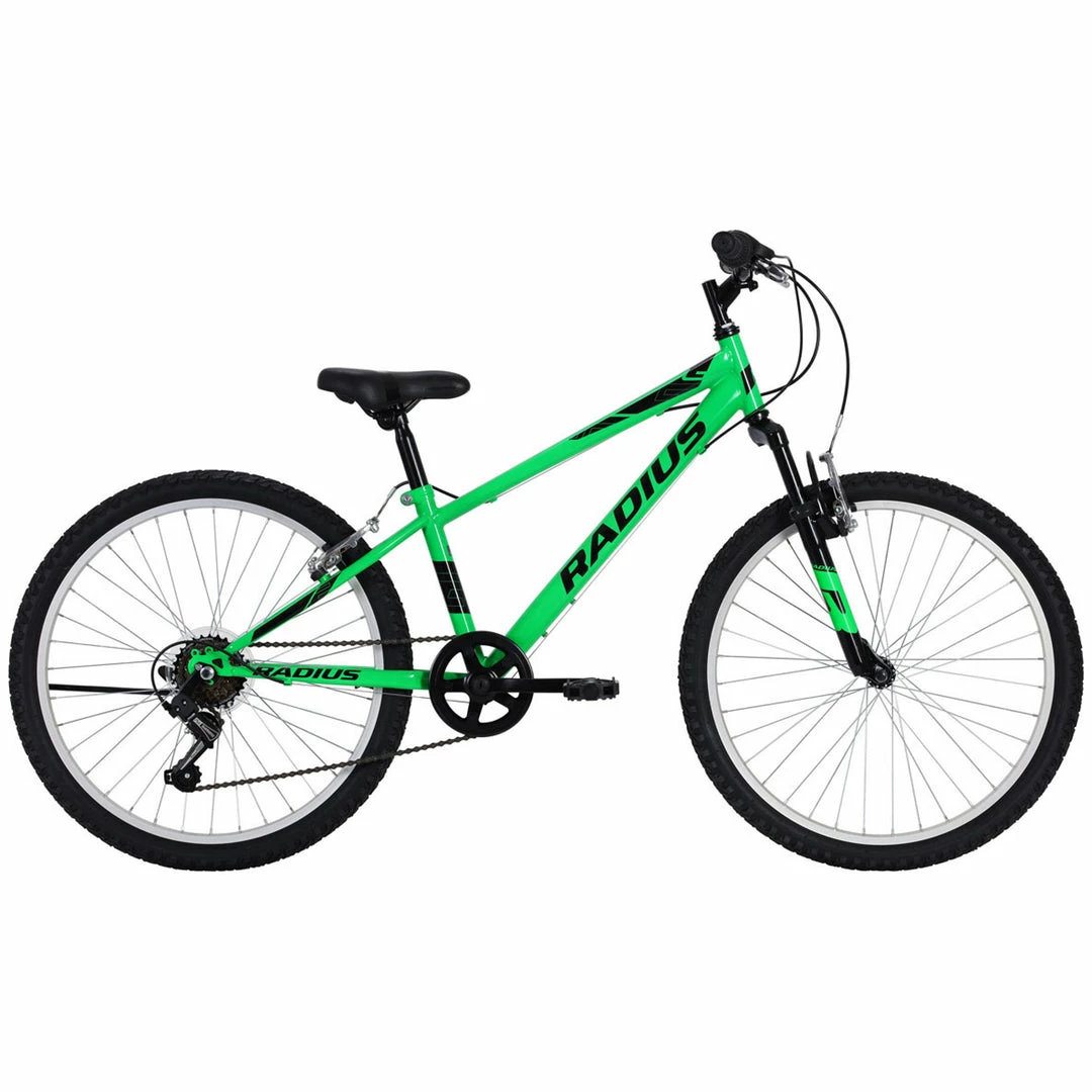 Radius Leopard 24" Kids Mountain Bike Gloss Neon Green/Black 1 Radius Leopard 24" Kids Mountain Bike Gloss Neon Green/Black