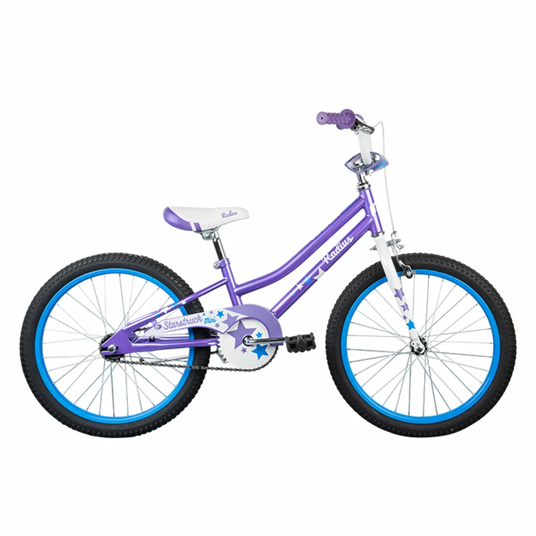 Radius Starstruck Mini 20" Kids Bike Lavender/White/Blue Bikes 1 Radius Starstruck Mini 20" Kids Bike Lavender/White/Blue Bikes