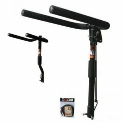 Towball Mounted Bike Racks Roam Folding 4 Bike Rack With 100mm Spare Tyre Offset