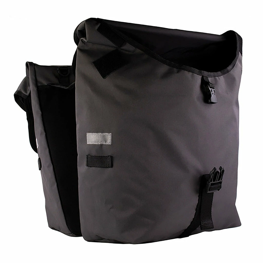 Accessories Serfas Pannier Double Bag Black 4 Accessories Serfas Pannier Double Bag Black