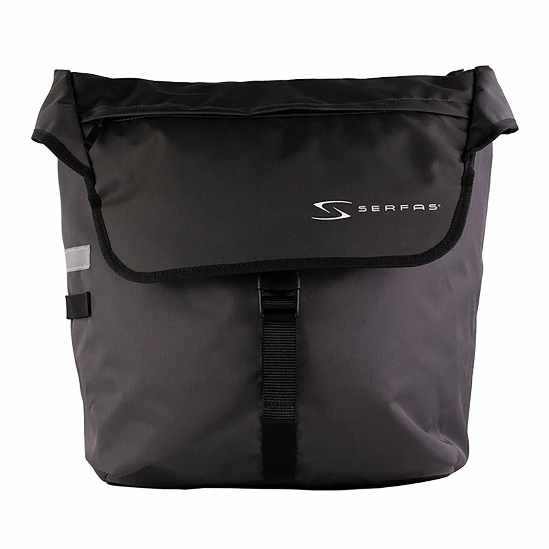 Accessories Serfas Pannier Double Bag Black 3 Accessories Serfas Pannier Double Bag Black
