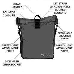 Accessories Serfas Pannier Single Bag Black 11 Accessories Serfas Pannier Single Bag Black