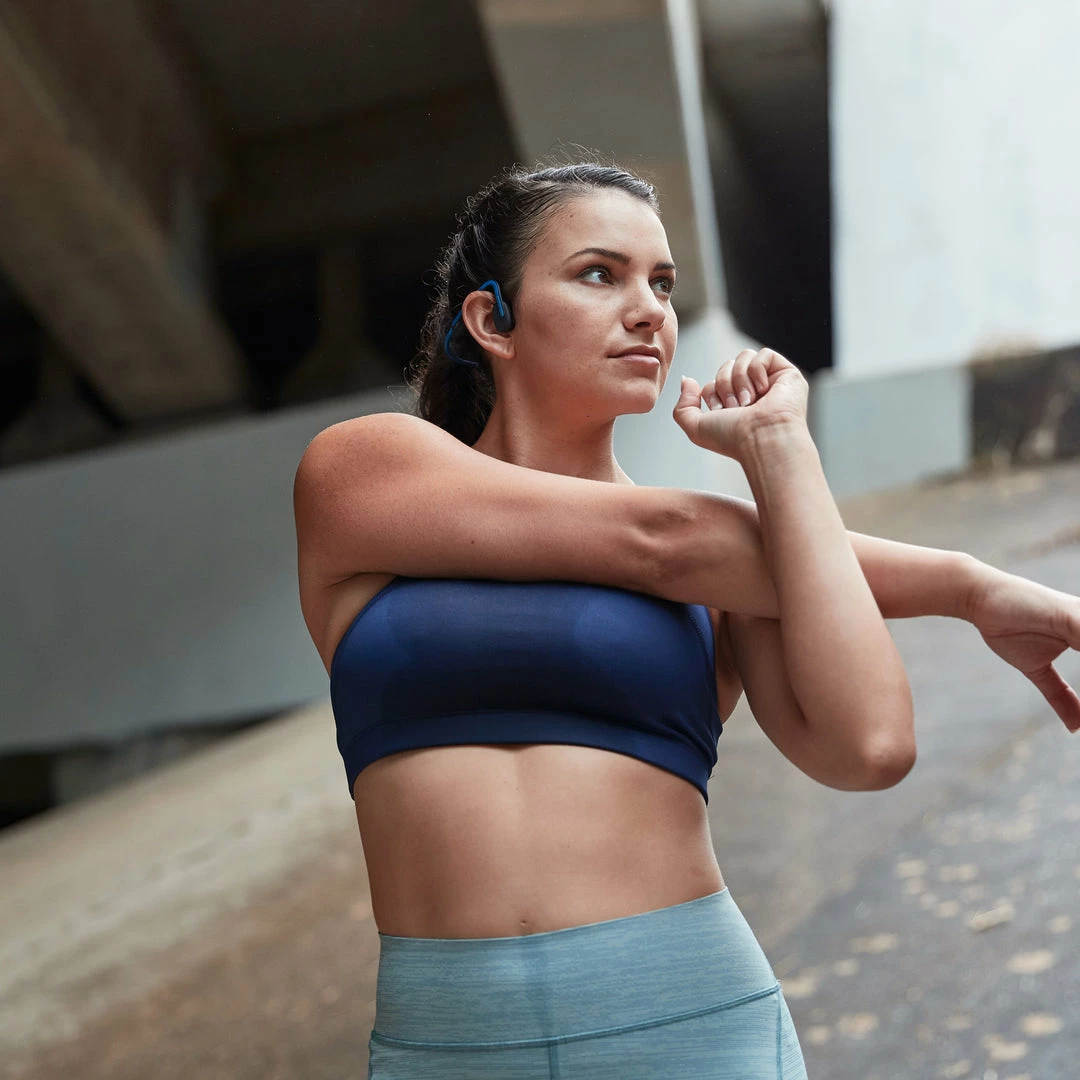 Shokz OpenMove Bone Conduction Bluetooth Headphones Blue 12 Shokz OpenMove Bone Conduction Bluetooth Headphones Blue