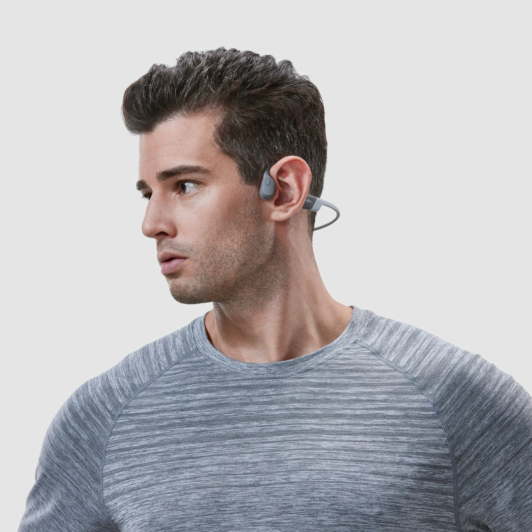 Shokz OpenRun Bone Conduction Bluetooth Headphones Grey 10 Shokz OpenRun Bone Conduction Bluetooth Headphones Grey