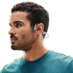 Shokz OpenRun Bone Conduction Bluetooth Headphones Grey 38 Shokz OpenRun Bone Conduction Bluetooth Headphones Grey