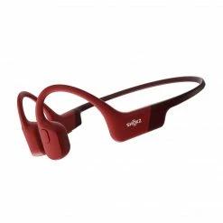 Shokz OpenRun Bone Conduction Bluetooth Headphones Red Computers & Electrical