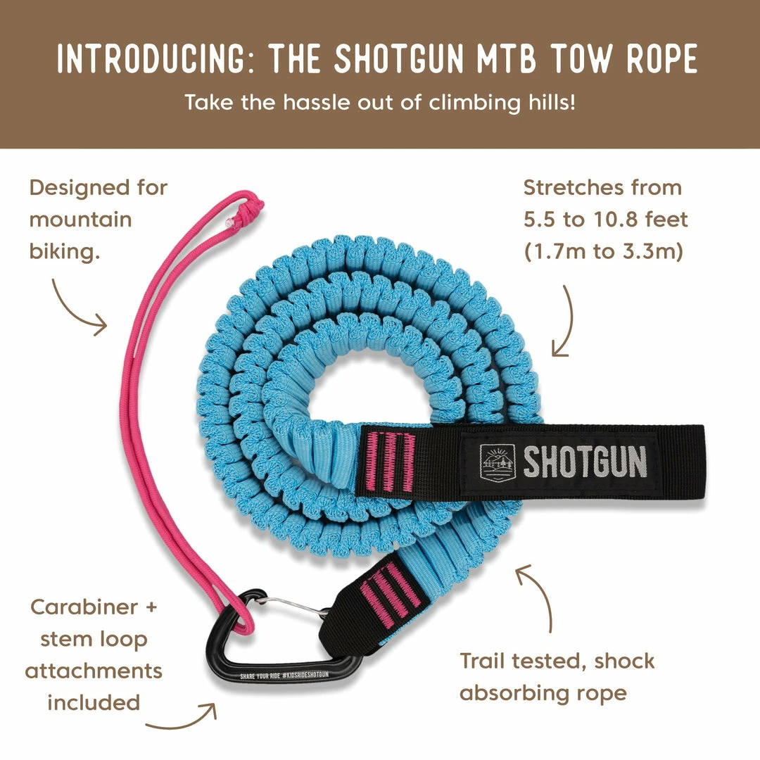Accessories Shotgun Kids MTB Tow Rope & Hip Pack Combo 6 Accessories Shotgun Kids MTB Tow Rope & Hip Pack Combo