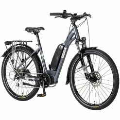 99bikes.co.nz Velectrix Urban X Step Through Electric Hybrid Bike Anthracite/Grey (2020)