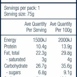 The Crafty Weka Bar 75g Cacao & Hemp