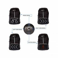 99bikes.co.nz Accessories Vup+ Backpack With Lights - Black