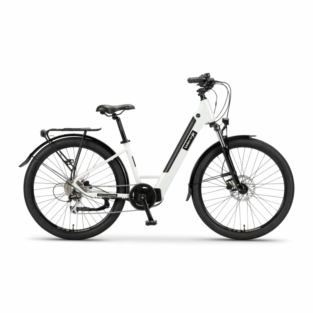 Velectrix Urban X Step-Through Electric Hybrid Bike 490Wh Battery White (2022) Bikes 1 Velectrix Urban X Step-Through Electric Hybrid Bike 490Wh Battery White (2022) Bikes