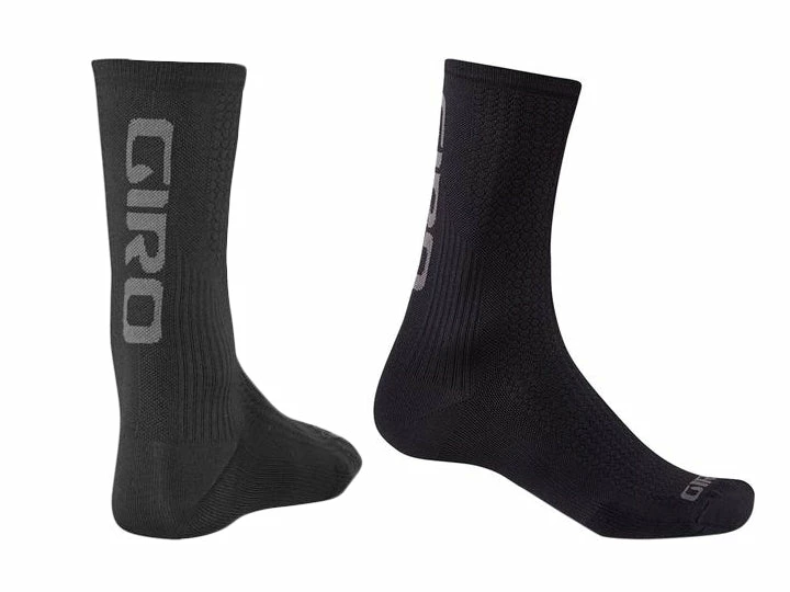 Apparel Giro HRC Hi-Rise Team Socks Black With Dark Shadow 2 Apparel Giro HRC Hi-Rise Team Socks Black With Dark Shadow