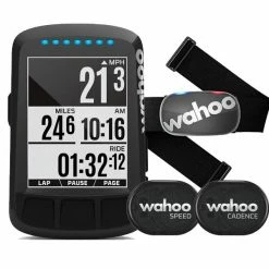 Wahoo ELEMNT Bolt Stealth GPS, Speed, Cadence & Heartrate Bundle Computers & Electrical
