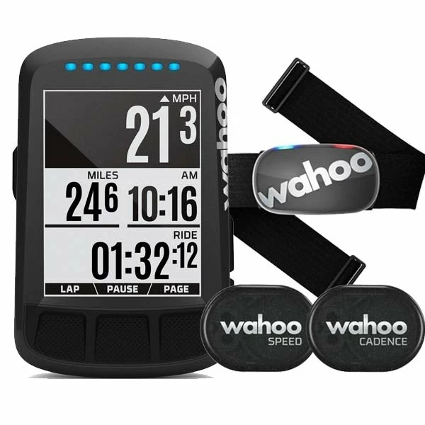 Wahoo ELEMNT Bolt Stealth GPS, Speed, Cadence & Heartrate Bundle Computers & Electrical 1 Wahoo ELEMNT Bolt Stealth GPS, Speed, Cadence & Heartrate Bundle Computers & Electrical