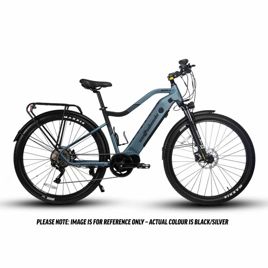 Watt Wheels Bighorn S Electric Bike 672wh Battery Black/Silver Bikes 1 Watt Wheels Bighorn S Electric Bike 672wh Battery Black/Silver Bikes