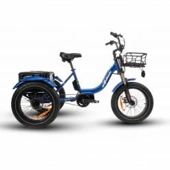 Watt Wheels XT Electric Trike Matt Blue Bikes