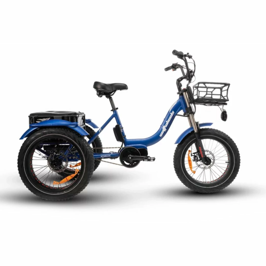 Watt Wheels XT Electric Trike Matt Blue Bikes 2 Watt Wheels XT Electric Trike Matt Blue Bikes