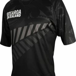 Tineli NZ Fern MTB Jersey Black & White SM