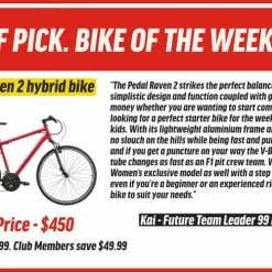 Pedal Raven 2 Hybrid Bike Dark Red Bikes 11 Pedal Raven 2 Hybrid Bike Dark Red Bikes